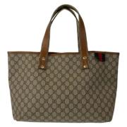 Pre-owned Canvas gucci-bags Gucci Vintage , Beige , Dames