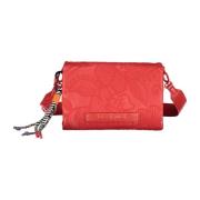 Rode Schoudertas met Meerdere Compartimenten Desigual , Red , Dames