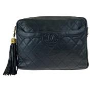 Pre-owned Leather crossbody-bags Chanel Vintage , Black , Dames