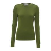 Groene Geplooide Trim Onderkleding JW Anderson , Green , Dames