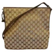 Pre-owned Canvas gucci-bags Gucci Vintage , Brown , Dames