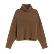 Fluffy Turtle Coltrui Sweater SoSUE , Brown , Dames