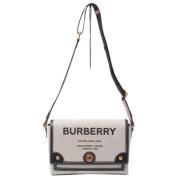 Pre-owned Canvas shoulder-bags Burberry Vintage , Gray , Dames