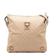 Pre-owned Leather gucci-bags Gucci Vintage , Beige , Dames