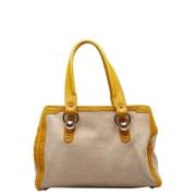 Pre-owned Canvas celine-bags Celine Vintage , Beige , Dames