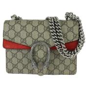 Pre-owned Canvas gucci-bags Gucci Vintage , Beige , Dames