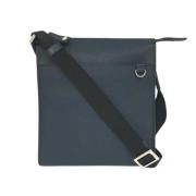 Pre-owned Leather shoulder-bags Bvlgari Vintage , Blue , Dames