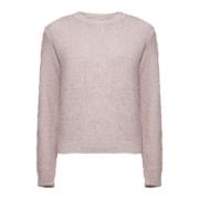 Denim Multi-Waistband Sweater Kaos , Pink , Dames