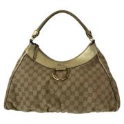 Pre-owned Canvas gucci-bags Gucci Vintage , Beige , Dames