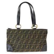 Pre-owned Canvas fendi-bags Fendi Vintage , Brown , Dames