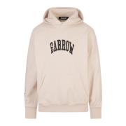 Logo Print Hoodie Sweater Barrow , Beige , Heren