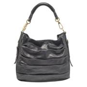 Pre-owned Leather handbags Dior Vintage , Black , Dames