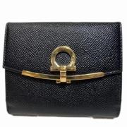 Pre-owned Leather wallets Salvatore Ferragamo Pre-owned , Black , Here...