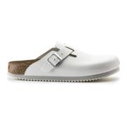 Leren Klompen Birkenstock , White , Dames