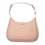 Roze Polyester Handtas met Verstelbare Schouderband Calvin Klein , Pin...