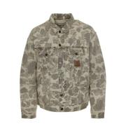 Camouflage Overshirt Helston Carhartt Wip , Beige , Heren