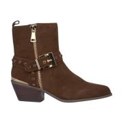 Studded Buckle Enkellaars Alma EN Pena , Brown , Dames