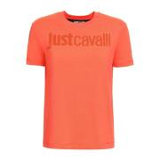 Stijlvolle T-shirts en Polos Just Cavalli , Orange , Dames