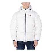 Witte Rits Hoodie Jas Tommy Hilfiger , White , Heren