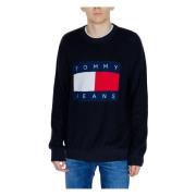 Zwart Katoenen Gebreide Lange Mouwen Ronde Hals Tommy Hilfiger , Black...