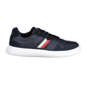 Blauwe Sportieve Veterschoenen Contrast Logo Tommy Hilfiger , Blue , H...