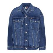 Denim Jassen voor Mannen en Vrouwen Tommy Hilfiger , Blue , Dames