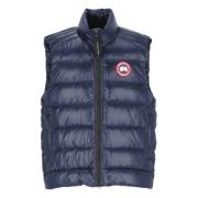 Blauwe Gewatteerde Husky Jas Canada Goose , Blue , Heren