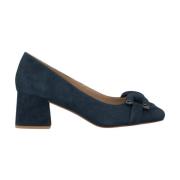 Metalen Neus Blokhak Schoen Alma EN Pena , Blue , Dames