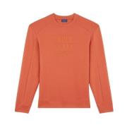 Gestructureerde Ronde Hals Sweater Paul & Shark , Orange , Heren