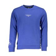 Blauwe Fleece Logo Sweatshirt Mannen U.s. Polo Assn. , Blue , Heren