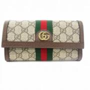 Pre-owned Canvas wallets Gucci Vintage , Brown , Dames