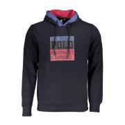 Blauwe Hoodie van Katoen met Logo U.s. Polo Assn. , Blue , Heren