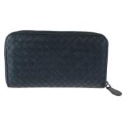 Pre-owned Leather wallets Bottega Veneta Vintage , Black , Heren