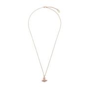 Handtekening Orb Rose Goud Ketting Hanger Vivienne Westwood , Pink , U...