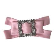 Roze Kristal Haarspeld Broche Dolce & Gabbana , Pink , Dames