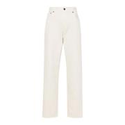 Natuurlijke lage taille rechte jeans Haikure , Beige , Dames