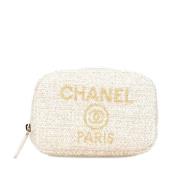 Pre-owned Canvas chanel-bags Chanel Vintage , White , Dames