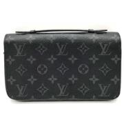 Pre-owned Canvas wallets Louis Vuitton Vintage , Black , Heren