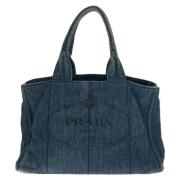 Pre-owned Denim prada-bags Prada Vintage , Blue , Dames