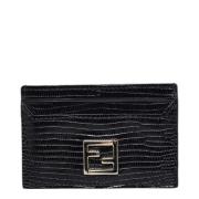 Pre-owned Leather wallets Fendi Vintage , Black , Dames