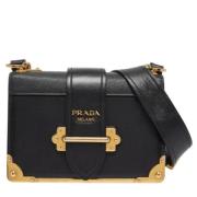 Pre-owned Leather prada-bags Prada Vintage , Black , Dames