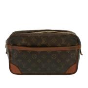 Pre-owned Canvas clutches Louis Vuitton Vintage , Brown , Dames