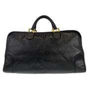 Pre-owned Leather handbags Loewe Pre-owned , Black , Heren