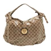 Pre-owned Canvas handbags Gucci Vintage , Beige , Dames