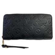 Pre-owned Leather wallets Louis Vuitton Vintage , Black , Dames