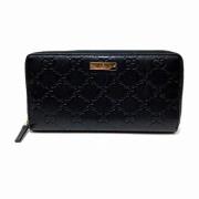 Pre-owned Leather wallets Gucci Vintage , Black , Heren