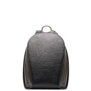 Pre-owned Leather backpacks Louis Vuitton Vintage , Black , Dames