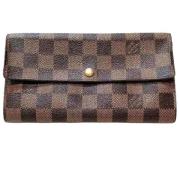 Pre-owned Canvas wallets Louis Vuitton Vintage , Brown , Dames