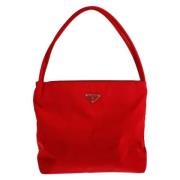 Pre-owned Canvas prada-bags Prada Vintage , Red , Dames