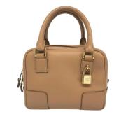 Pre-owned Leather handbags Loewe Pre-owned , Beige , Dames